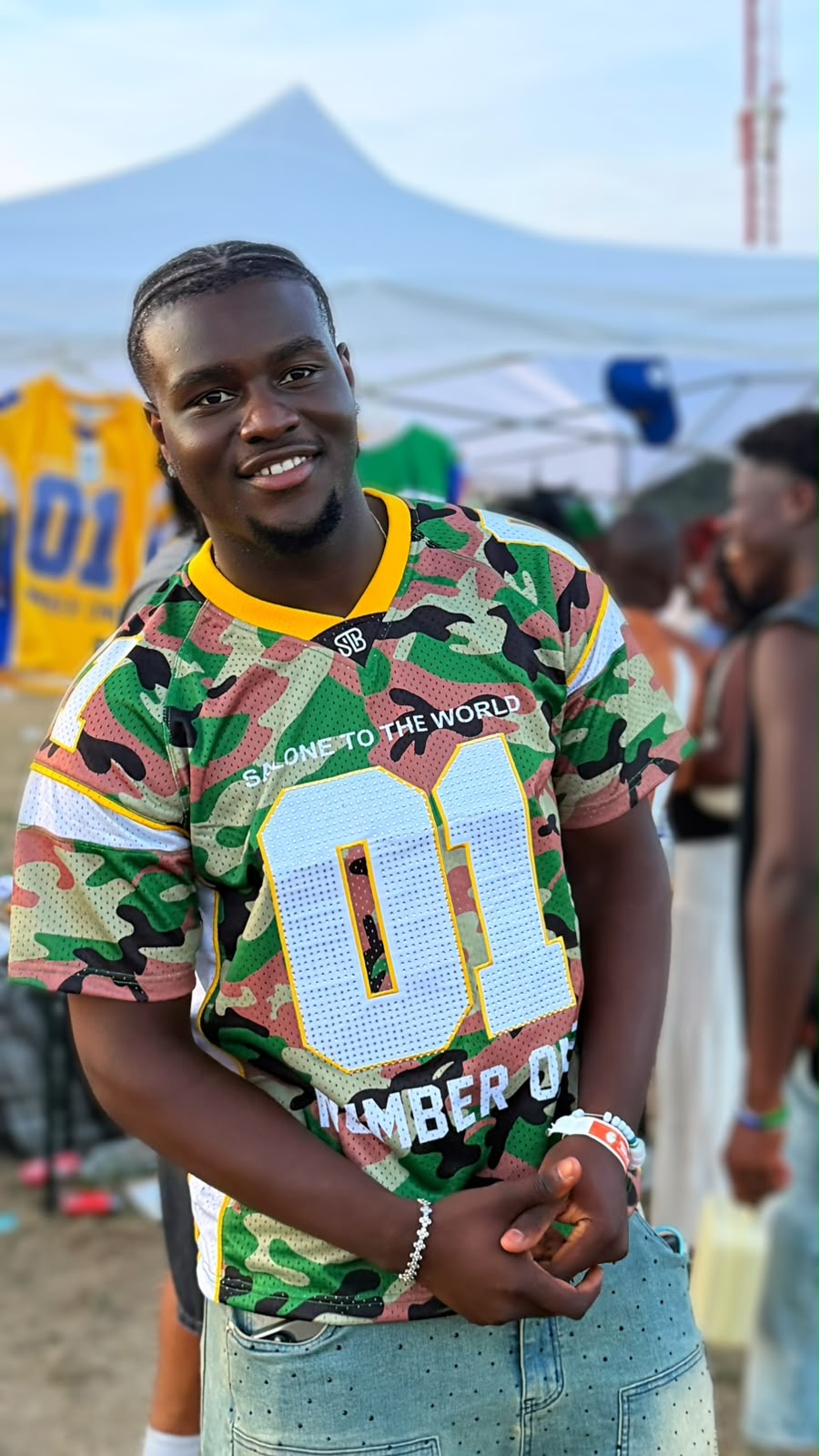 STB ICEBOX camouflage jersey front close-up